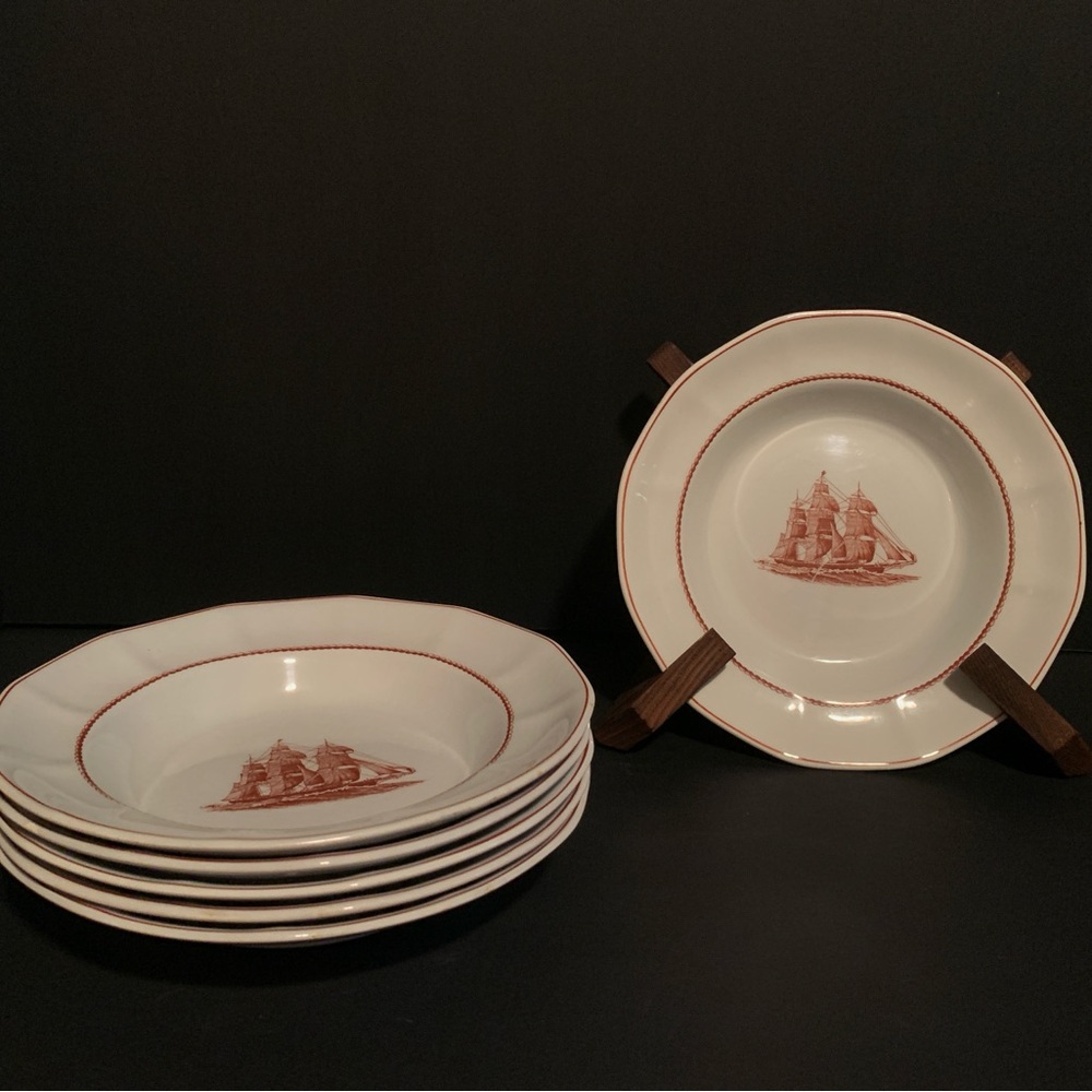 Wedgwood Nautical Dinnerware Set - Red and White